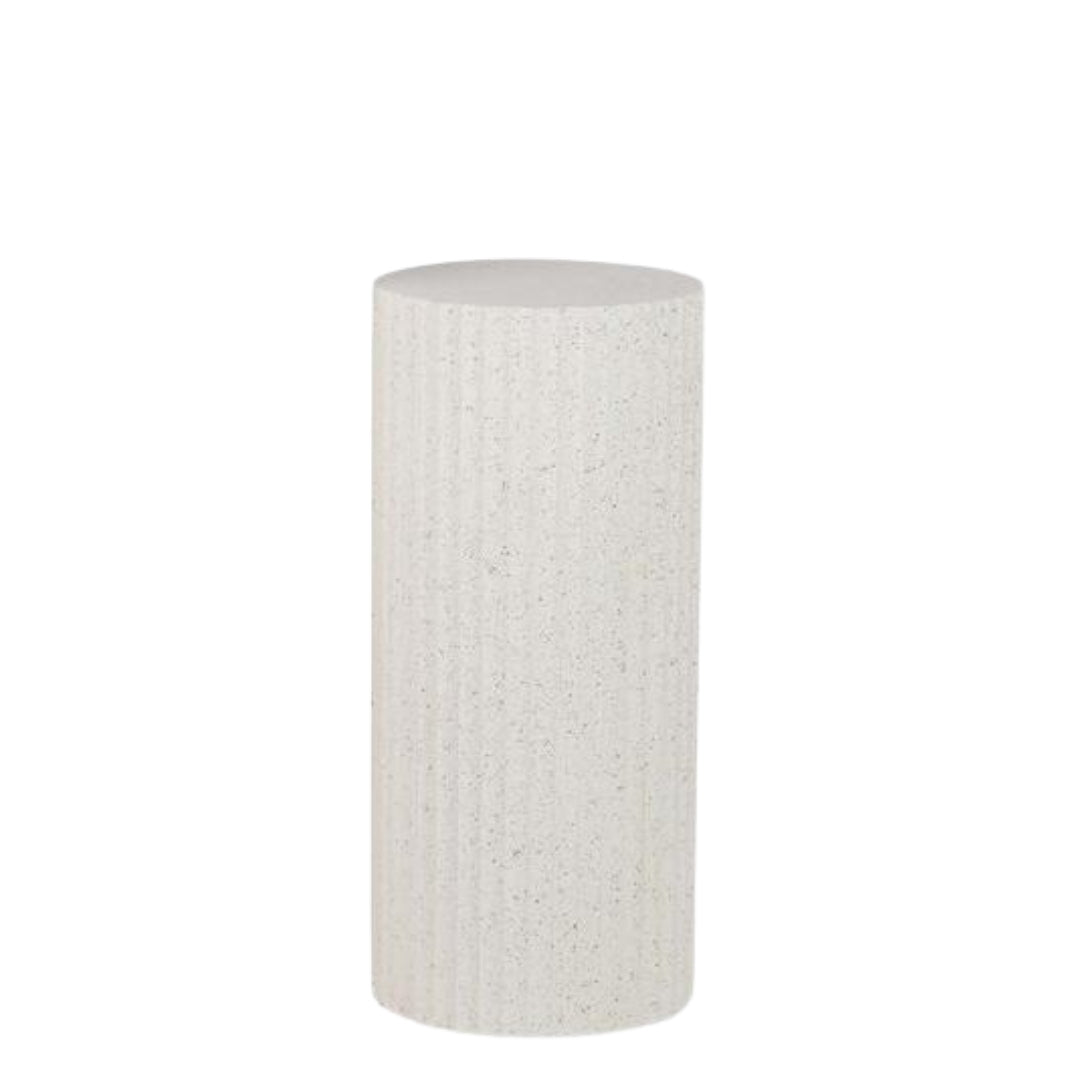 Elegant Round White Pedestal for Home & Commercial Use