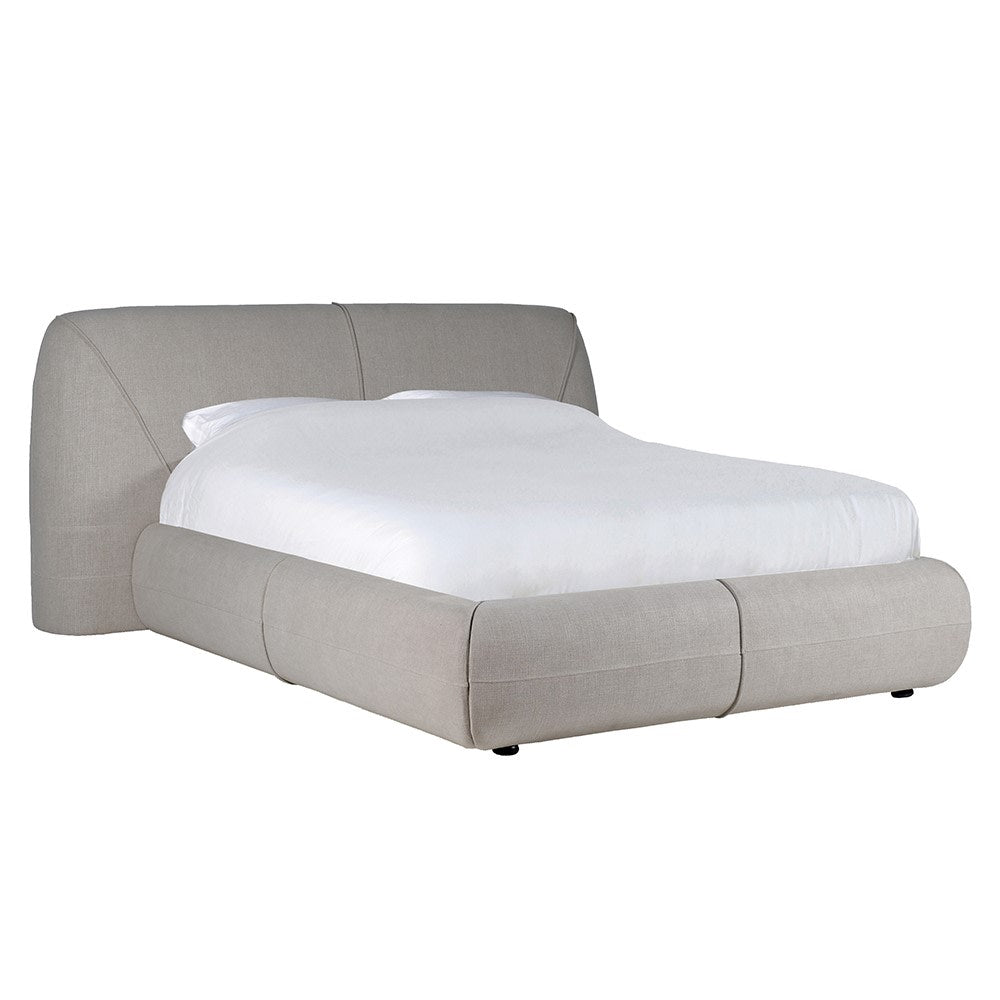 Rounded Pleat King-Size Bed (5ft)