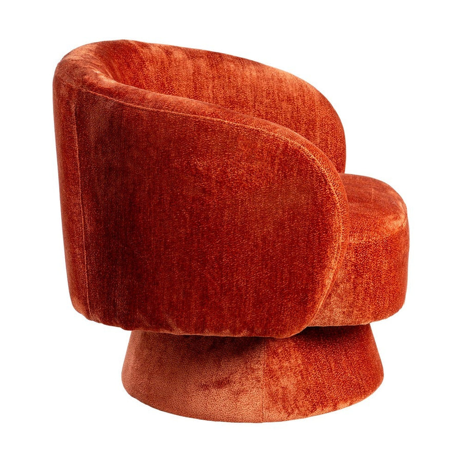 Rust Weave Highback Rotating Armchair