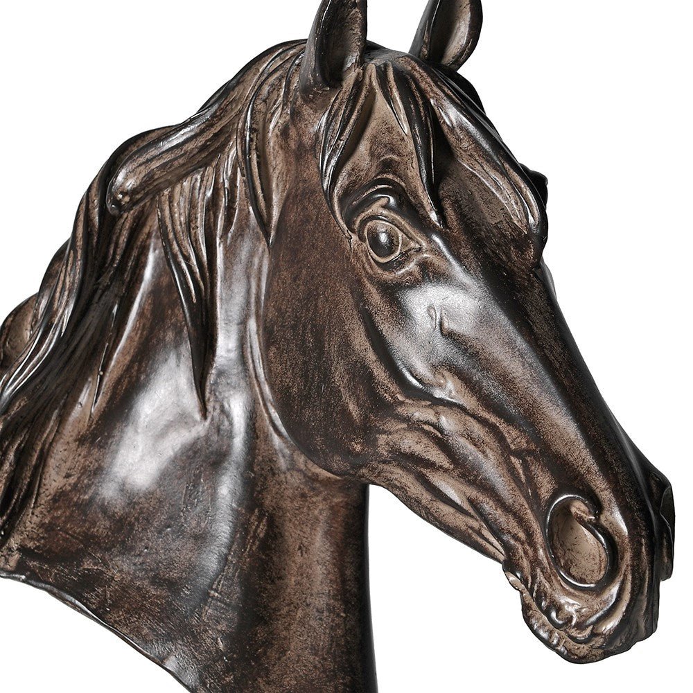 Rustic Horse Head On Stand - LUXONAS