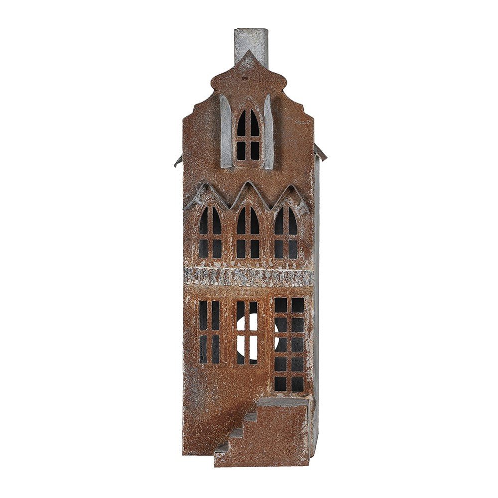 Rustic Metal Christmas House Decoration - LUXONAS