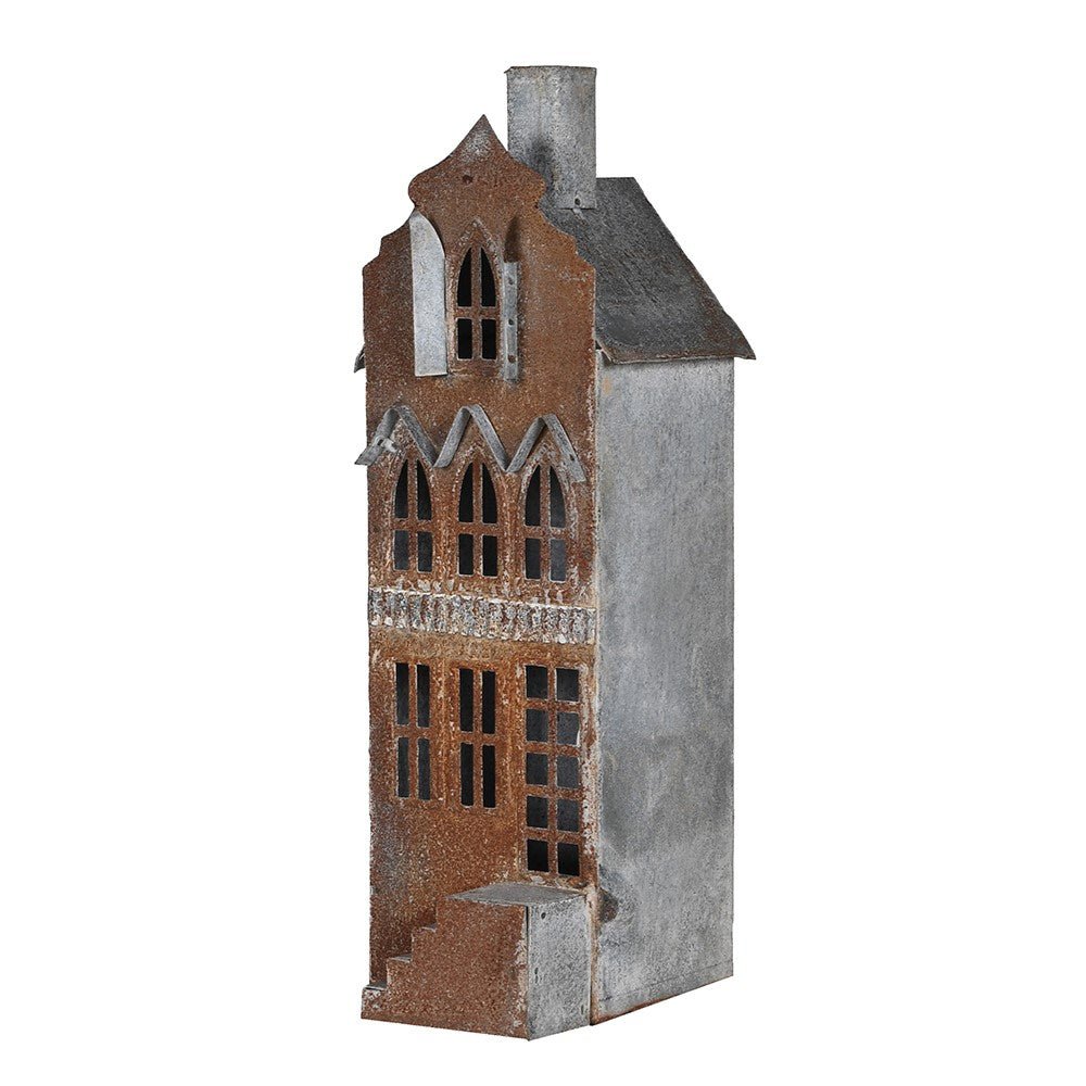 Rustic Metal Christmas House Decoration - LUXONAS