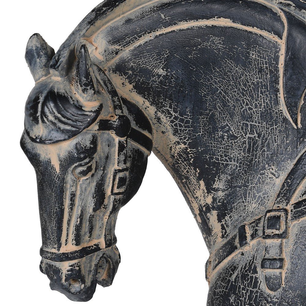 Rustic Style Resin Horse Sculpture - LUXONAS HOME