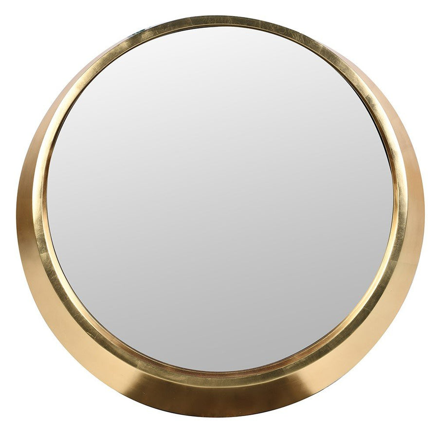 Rya Wide Frame Gold Leaf Mirror
