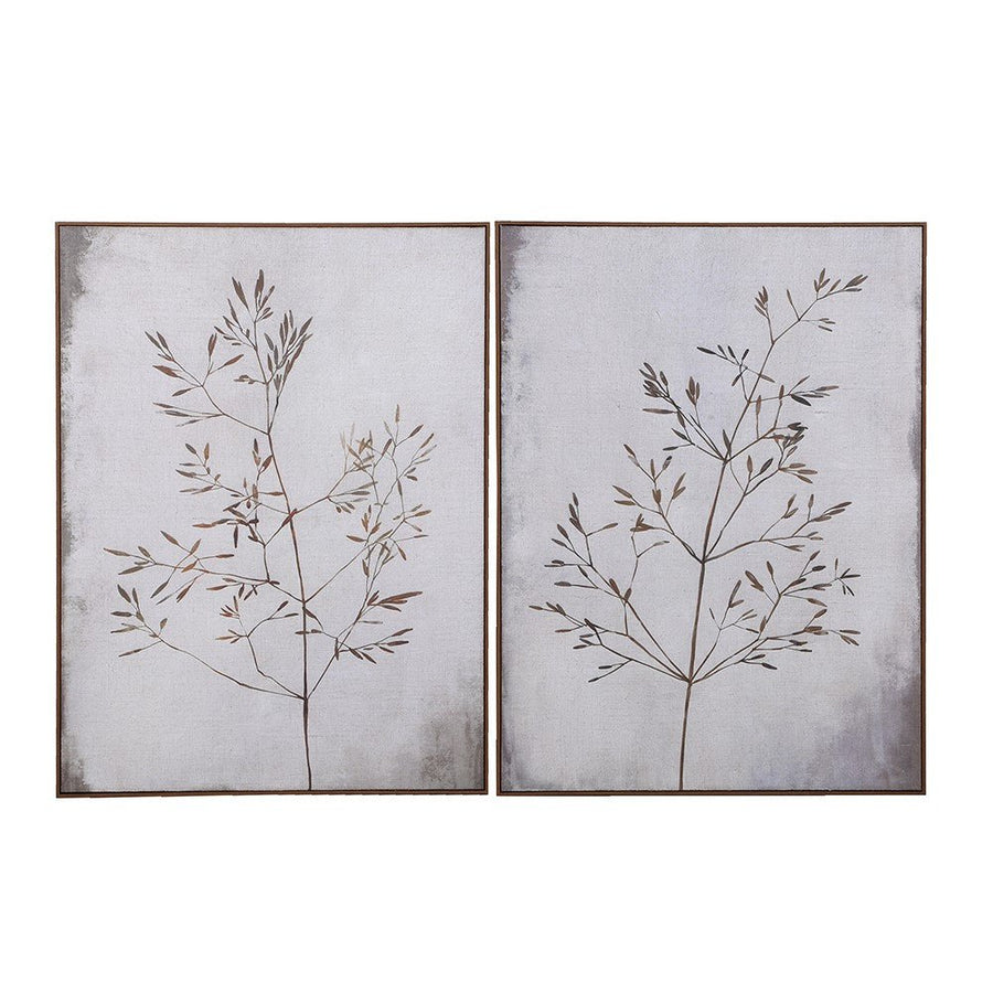 S/2 Autumnal Trees Canvas Set - Stunning Fall Decor