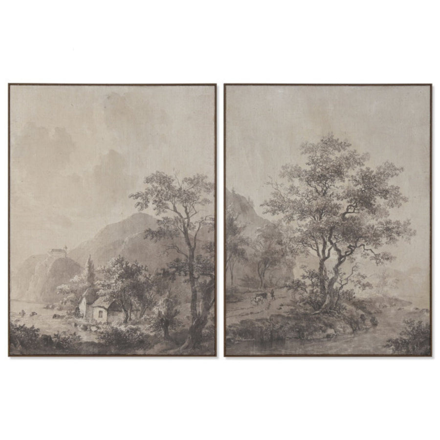 S/2 Hand Painted Landscape Jude Picture