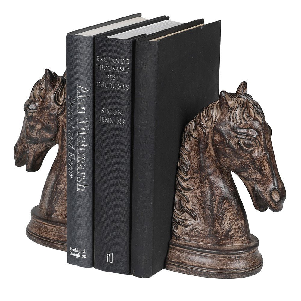S/2 Horse Head Bookends - LUXONAS