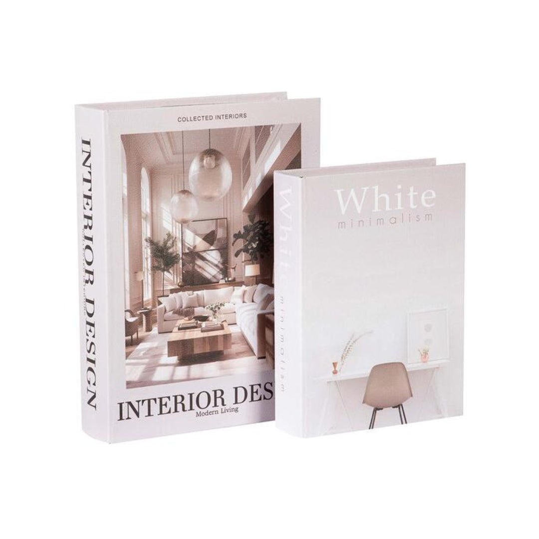 S/2 Interior Design Storage Books - Stylish Organization for Your Home