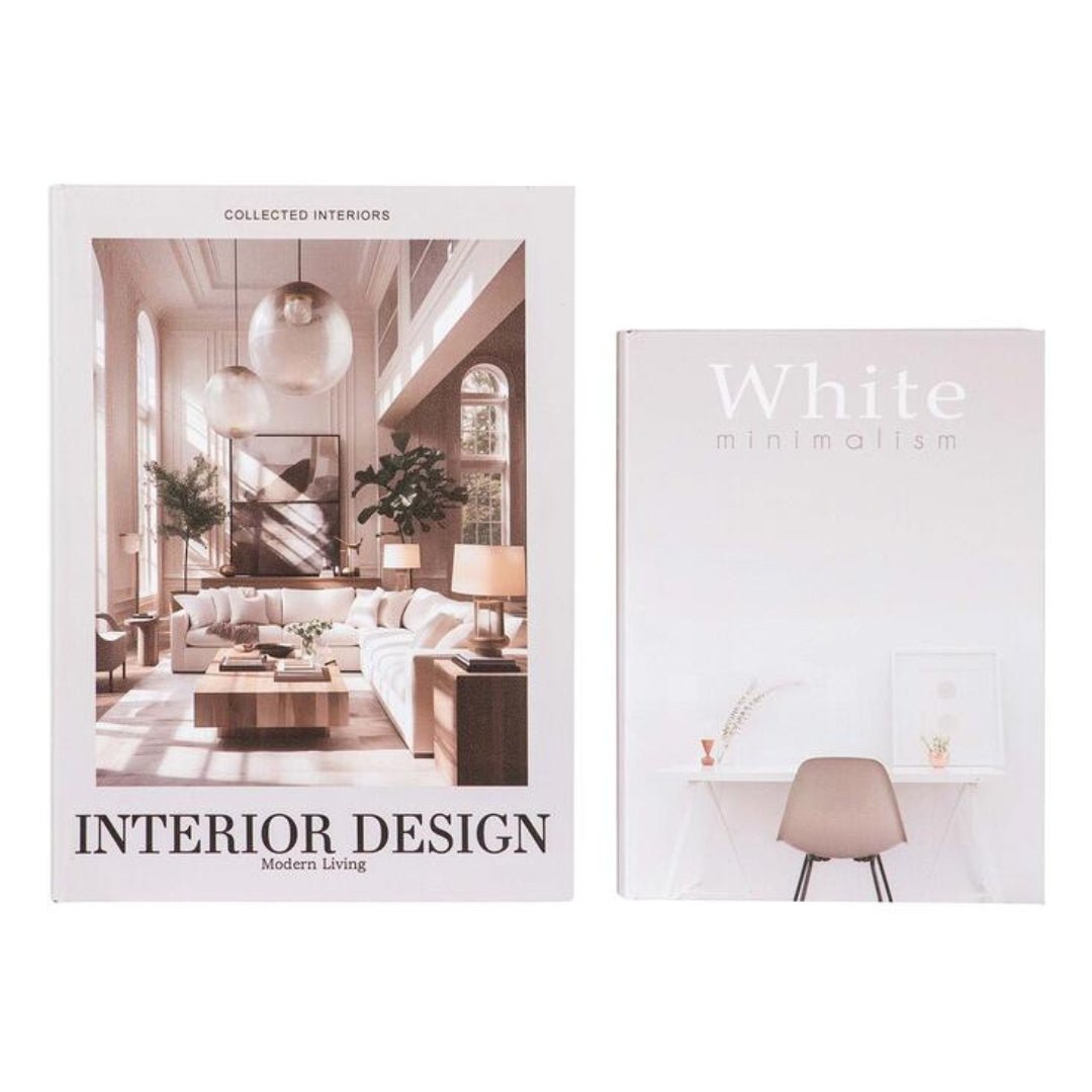 S/2 Interior Design Storage Books - Stylish Organization for Your Home - LUXONAS