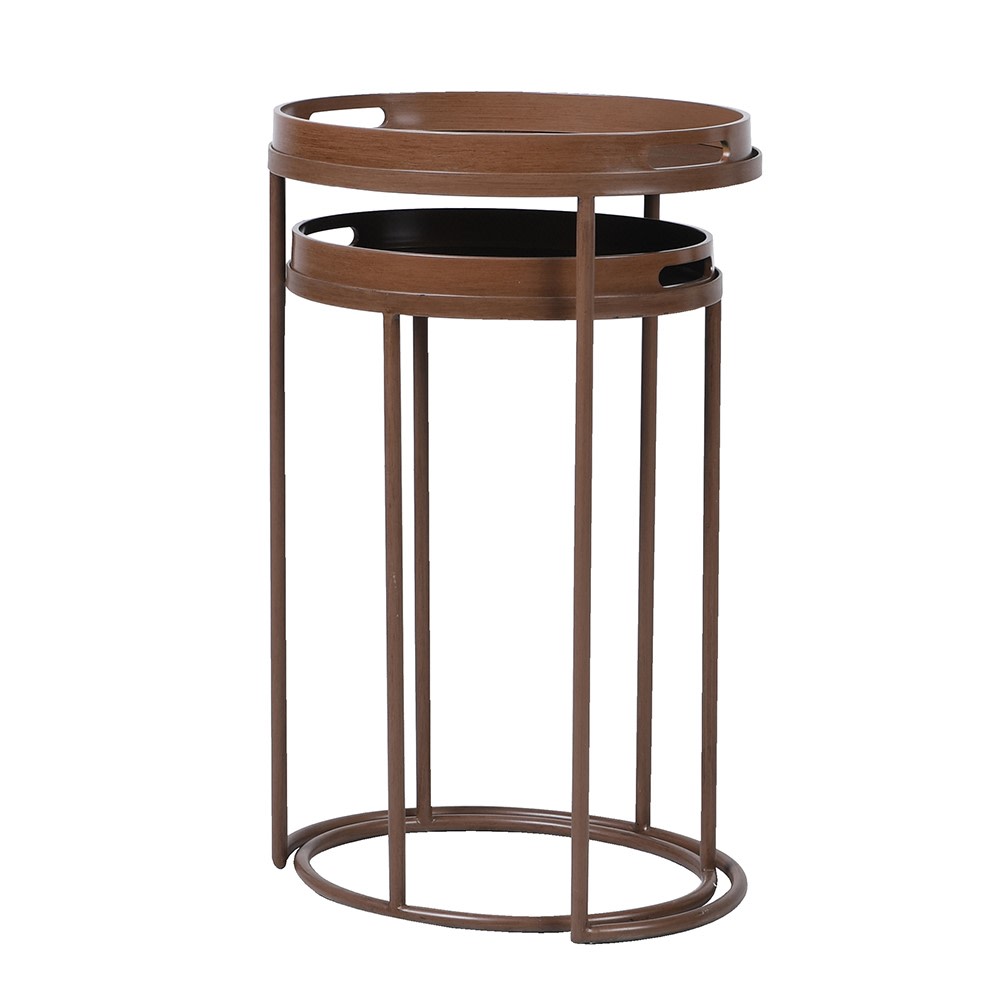 S/2 Mist Tray Tables - Stylish and Functional Side Tables - LUXONAS