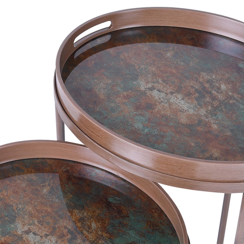 S/2 Mist Tray Tables - Stylish and Functional Side Tables - LUXONAS