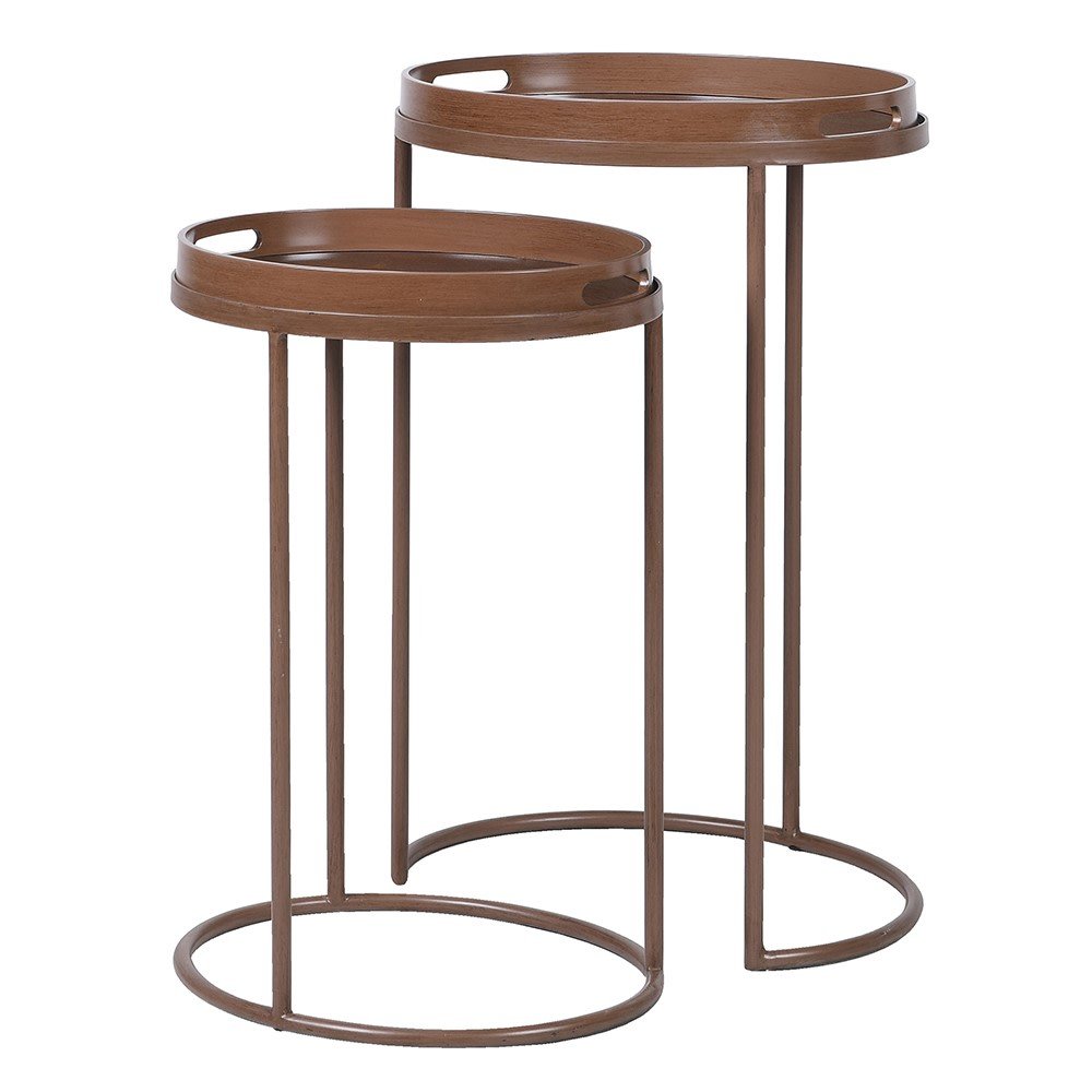 S/2 Mist Tray Tables - Stylish and Functional Side Tables - LUXONAS