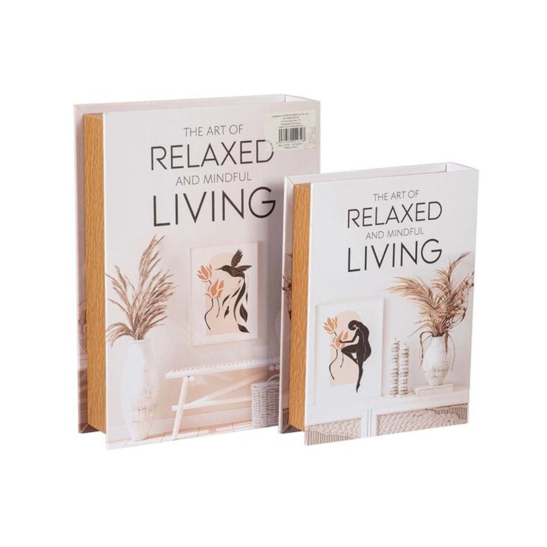 S/2 Relaxed Living Storage Boxes - LUXONAS