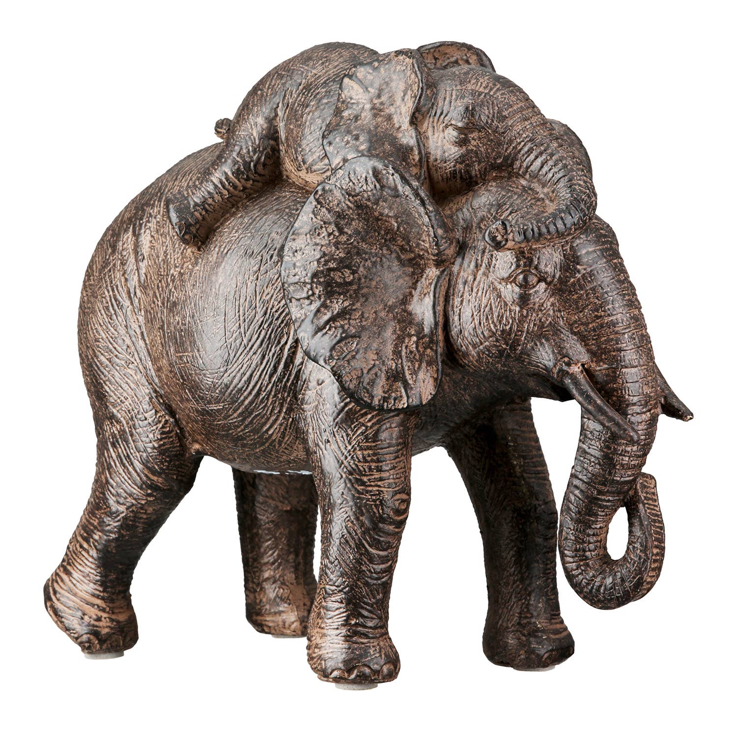 S/2 Resin Tarangire Elephant Figurine - LUXONAS HOME