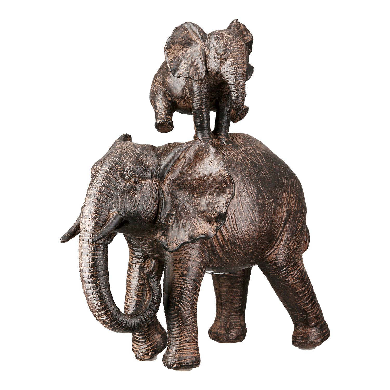 S/2 Resin Tarangire Elephant Figurine - LUXONAS HOME