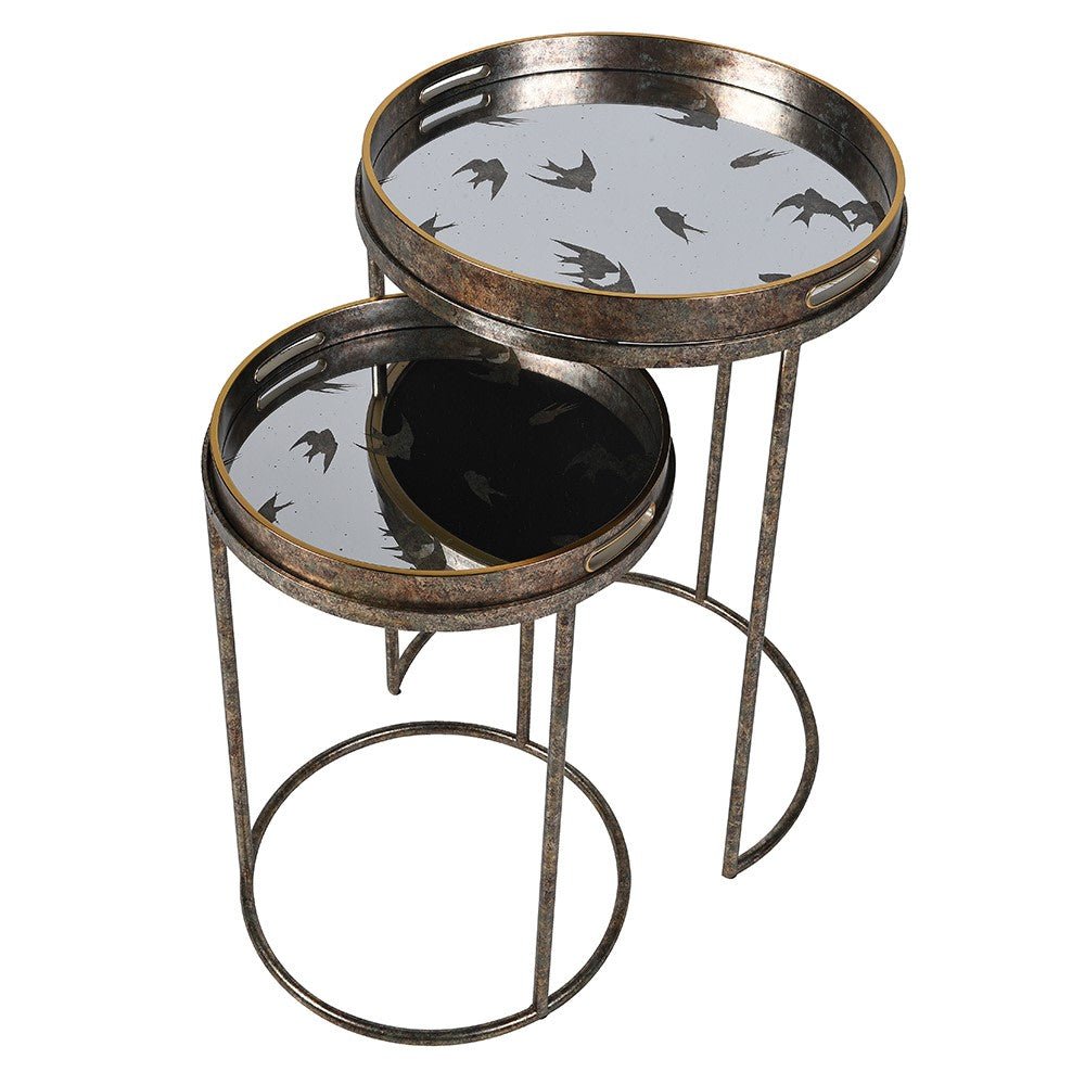 S/2 Swallow Tray Tables - Stylish and Functional Accent Pieces - LUXONAS