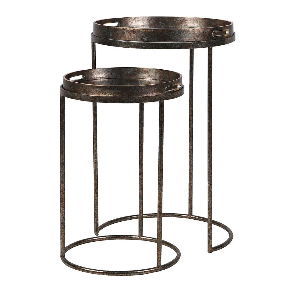 S/2 Swallow Tray Tables - Stylish and Functional Accent Pieces - LUXONAS