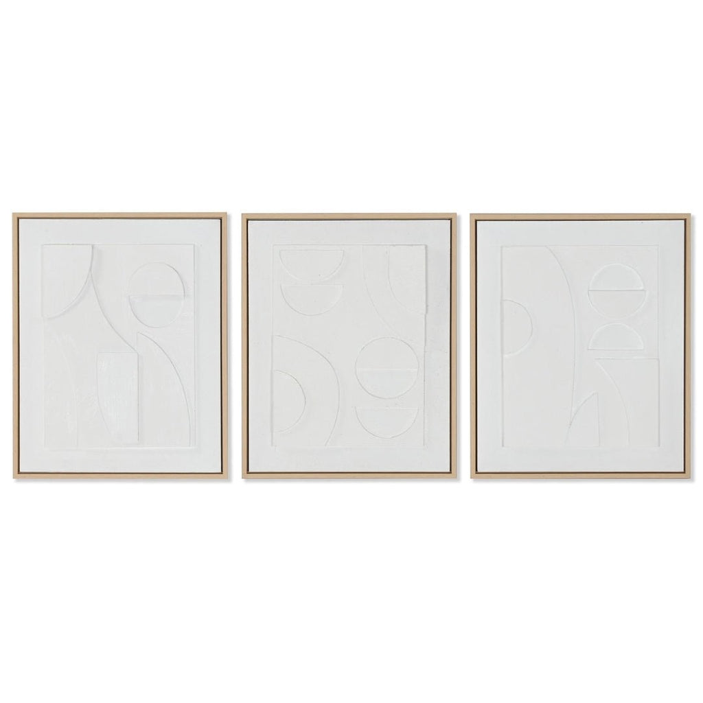 S/3 Natural Abstract Pictures - LUXONAS