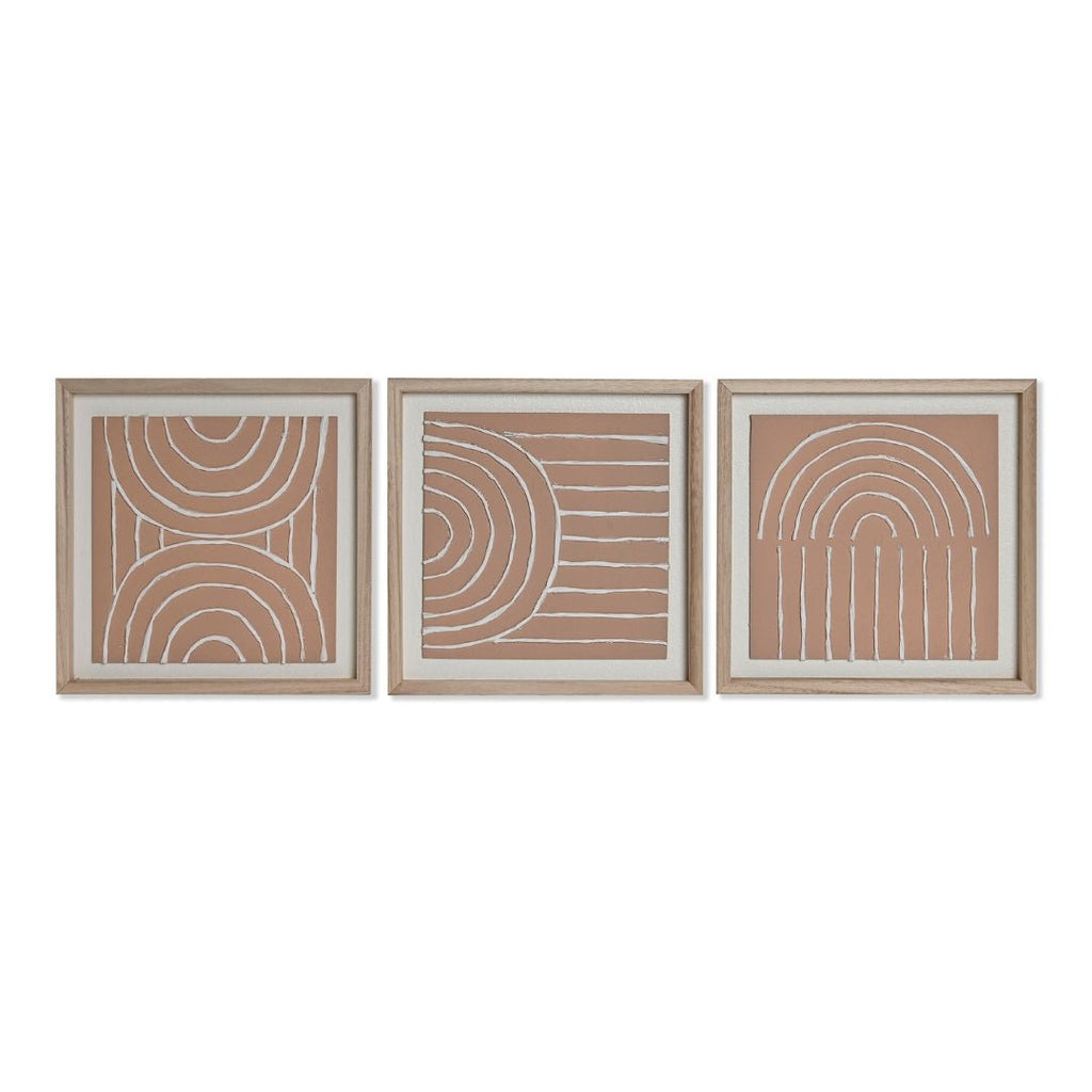 S/3 Natural Plaster Canvas - LUXONAS