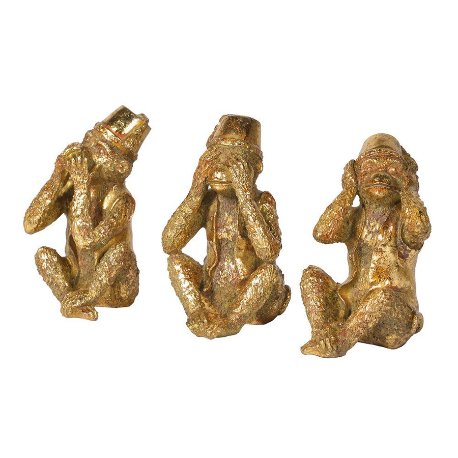 S/3 'No Evil' Monkey Ornaments