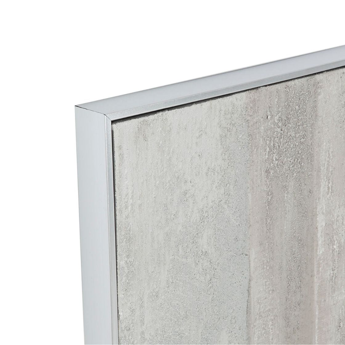 S/3 Shades of Grey Abstract Wall Art - LUXONAS
