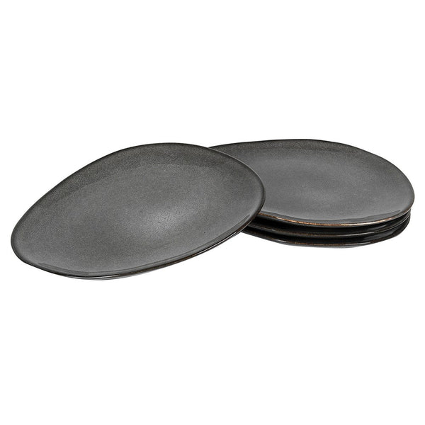 S/4 Ash Dinner Plates - Elegant Stoneware Dinnerware Set