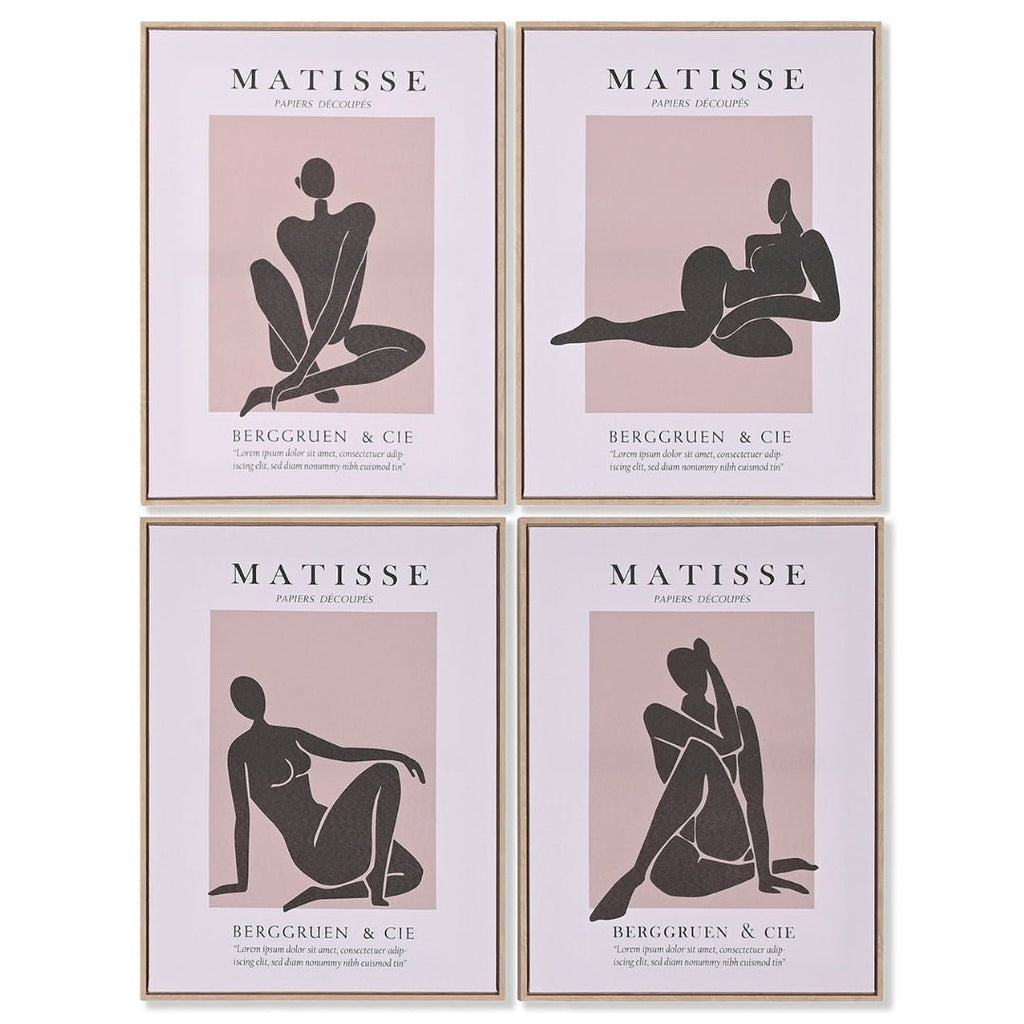 S/4 Matisse Framed Pictures - LUXONAS