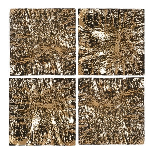 S/4 Metal Gold Wall Art - LUXONAS
