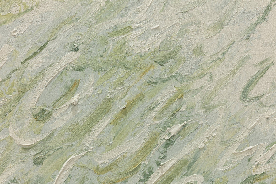Sage Breeze Abstract Canvas Wall Art