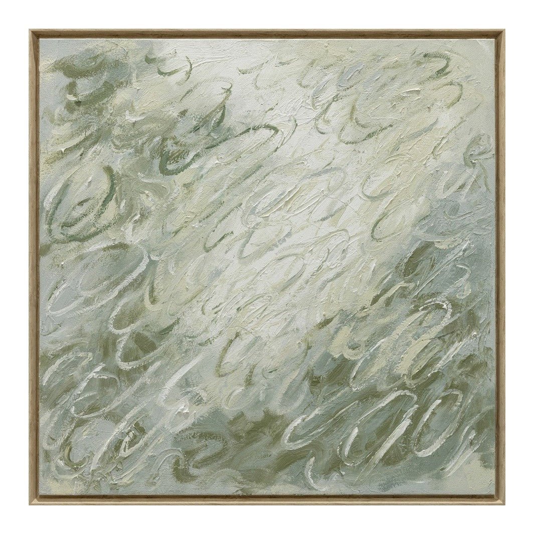 Sage Breeze Abstract Canvas Wall Art