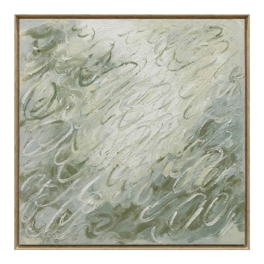 Sage Breeze Abstract Canvas Wall Art