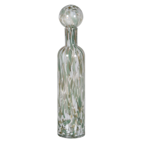 Tall Sage Drops Handcrafted Glass Bottle