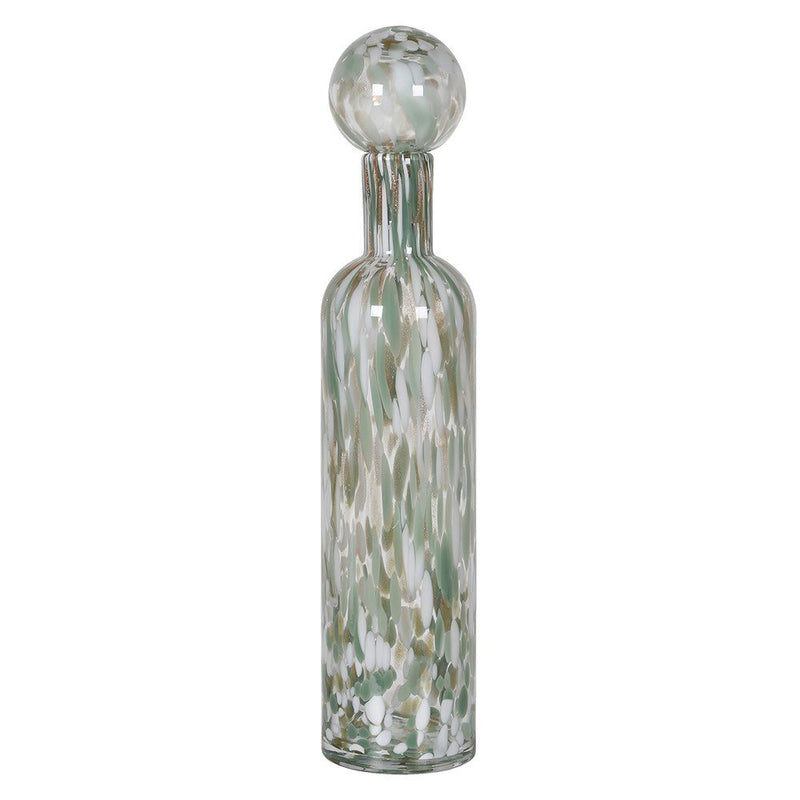 Tall Sage Drops Handcrafted Glass Bottle