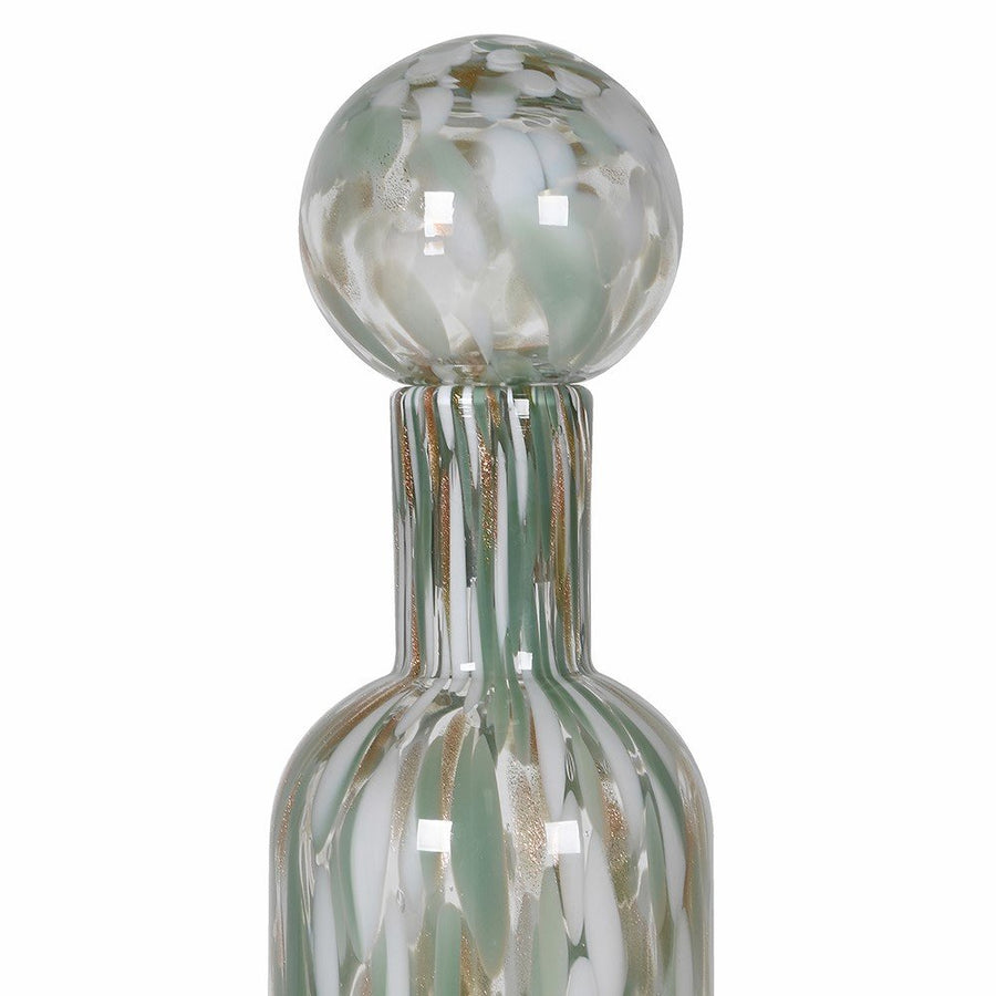 Tall Sage Drops Handcrafted Glass Bottle