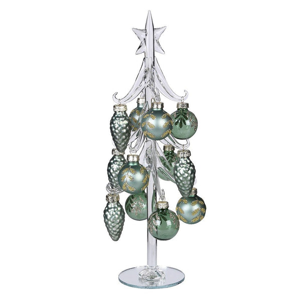 Sage Floral Bauble Tree