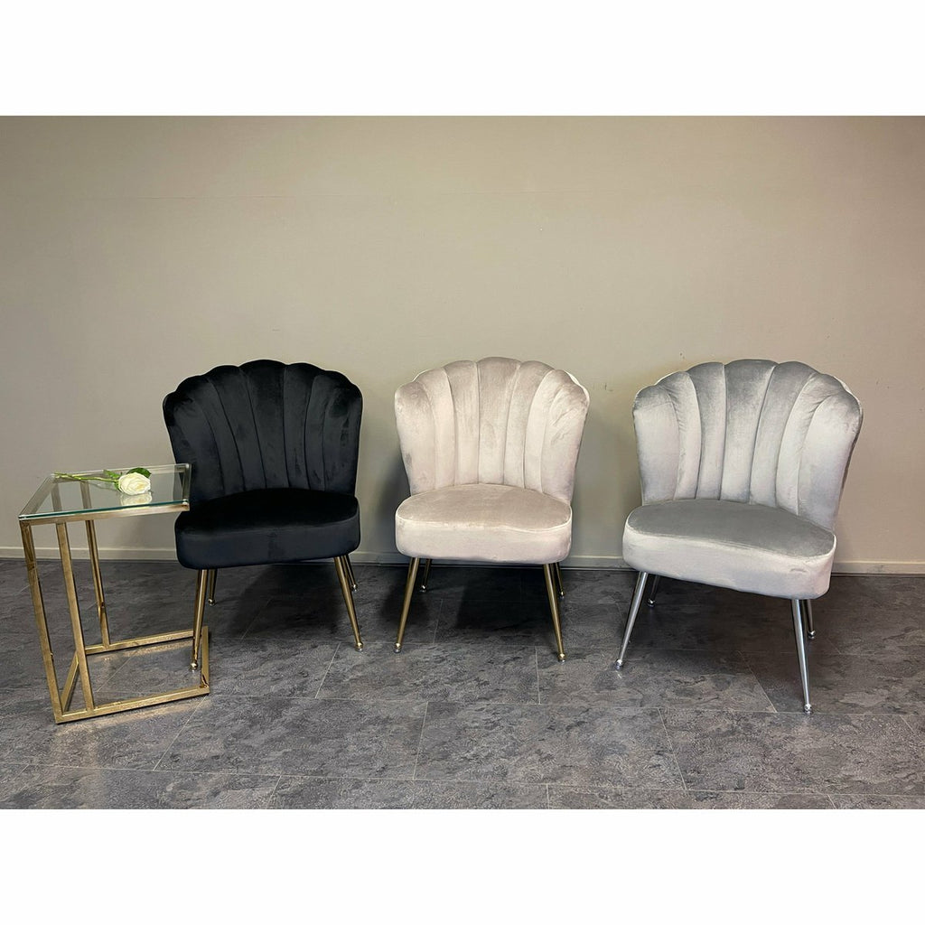 Sara - Chrome Frame + Grey - LUXONAS HOME