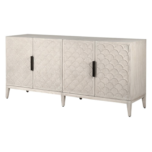 Elegant Scalloped 4 Door Sideboard
