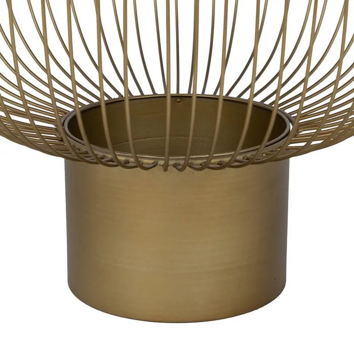 Set of 2 Gold Trapped Coffee Tables - LUXONAS
