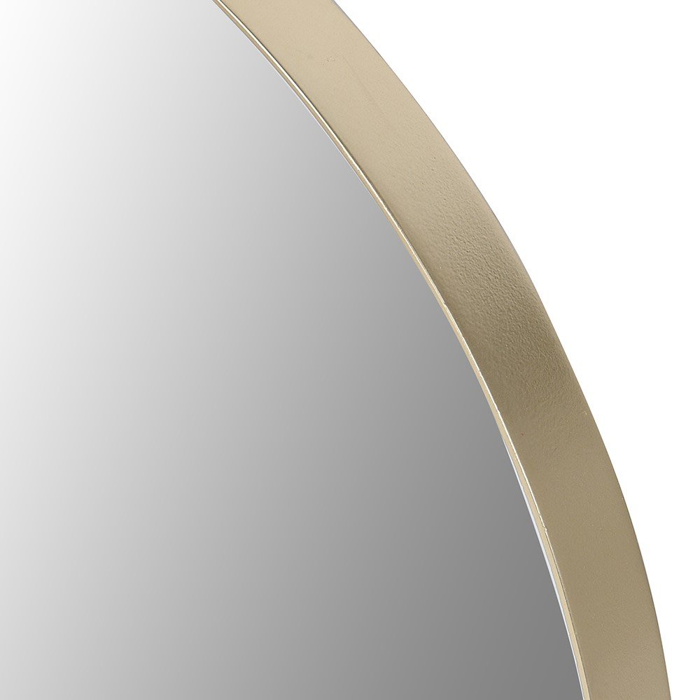 Set of 5 Golden Round Wall Mirrors - Elegant Home Decor - LUXONAS