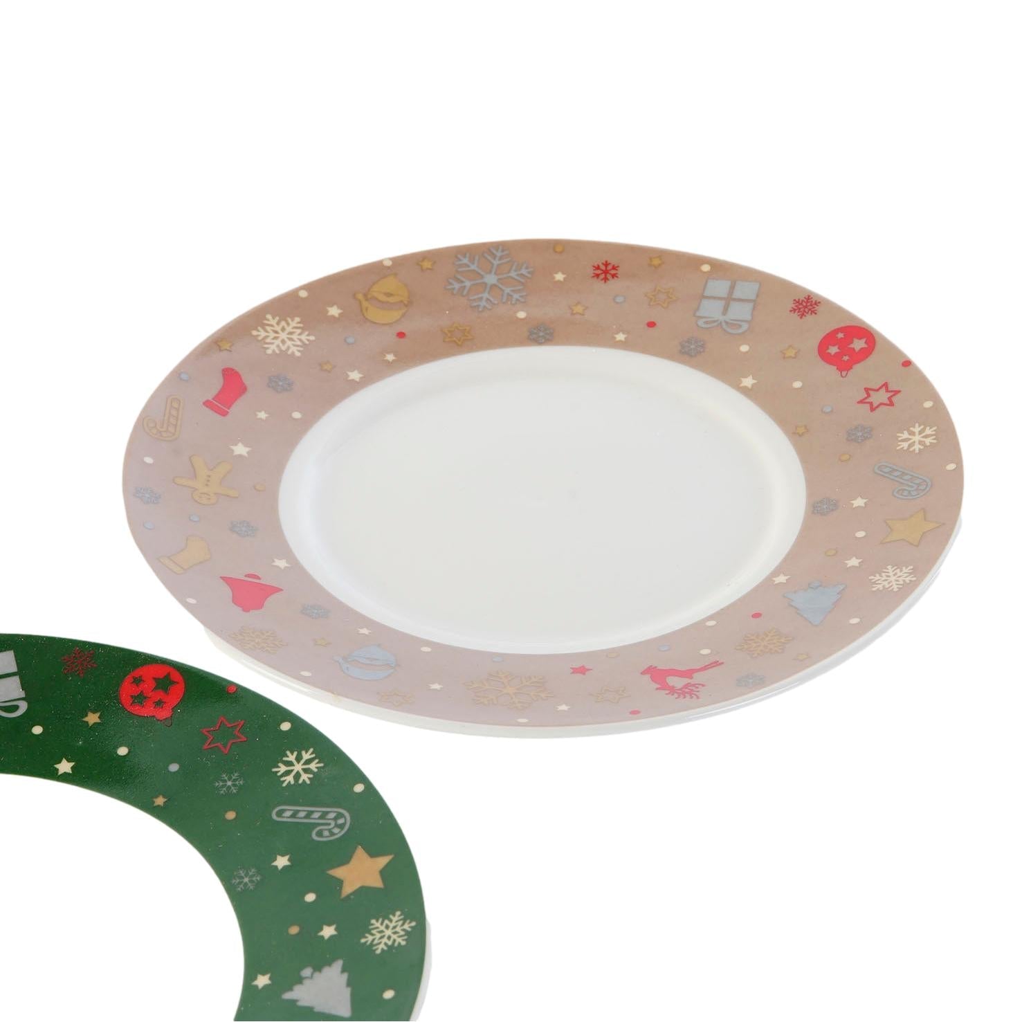 Set of 6 Christmas Coffee Porcelain Cups - 200ml - LUXONAS