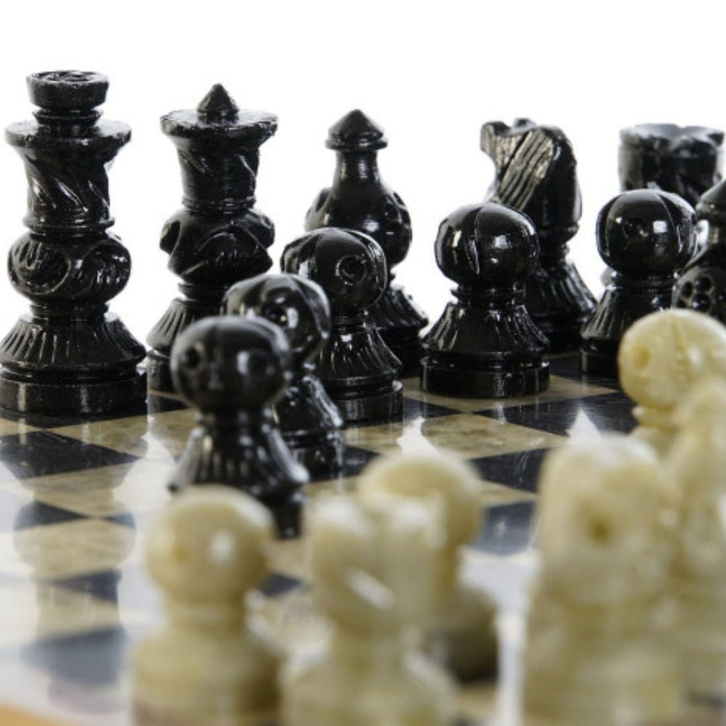 Sheesham Stone Small Chess Set – LUXONAS