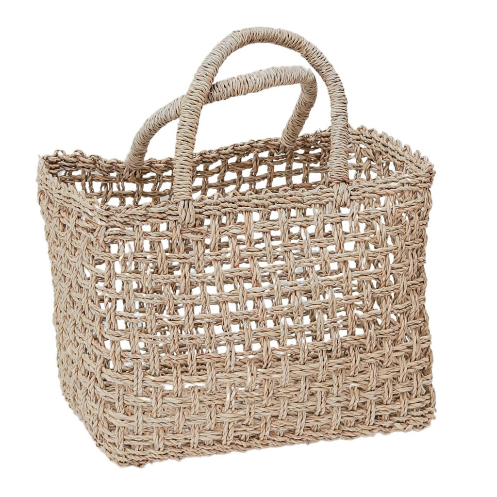 Shopping Bag | Beach Bag MOYO made from Woven Seagrass (2 sizes) - LUXONAS HOME