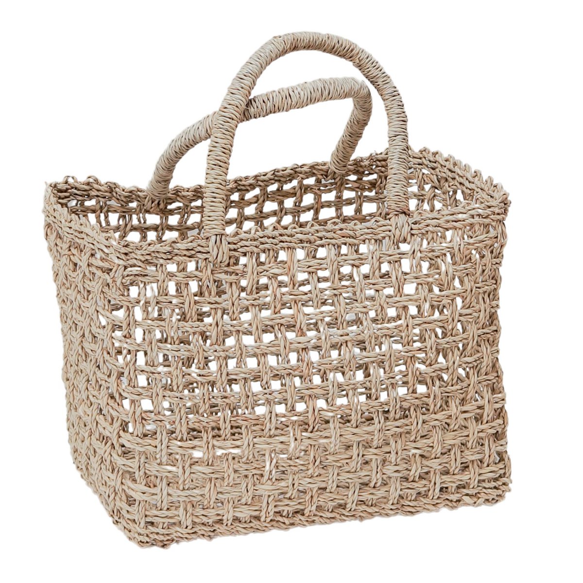Shopping Bag | Beach Bag MOYO made from Woven Seagrass (2 sizes) - LUXONAS HOME