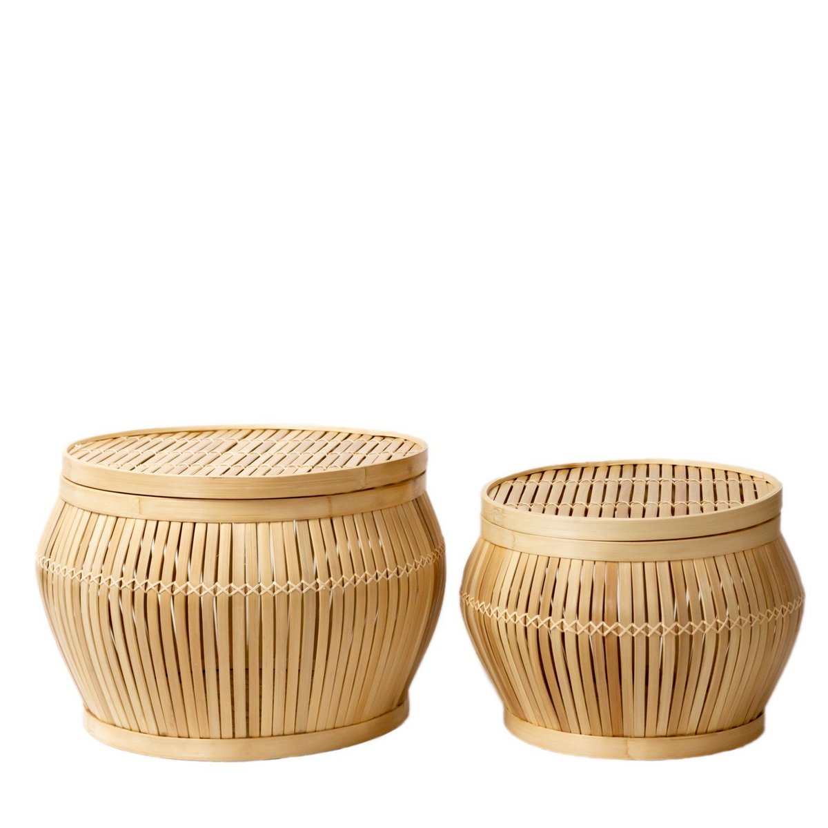 Side Table | Coffee Table | Table Basket BATAVIA made of Bamboo (2 sizes) - LUXONAS HOME