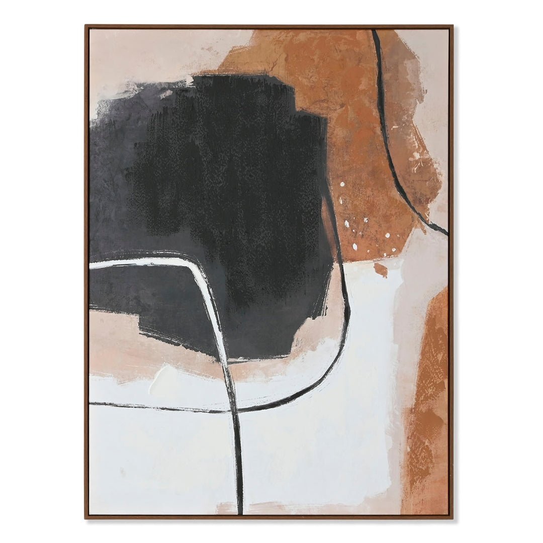 Sienna Abstract Canvas Picture - LUXONAS