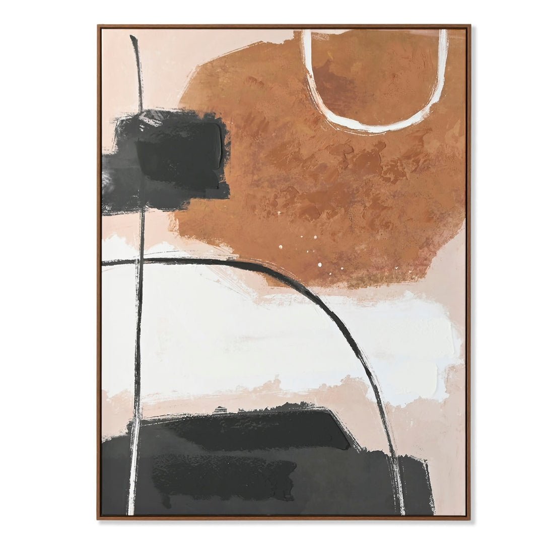 Sienna Abstract Canvas Picture - LUXONAS