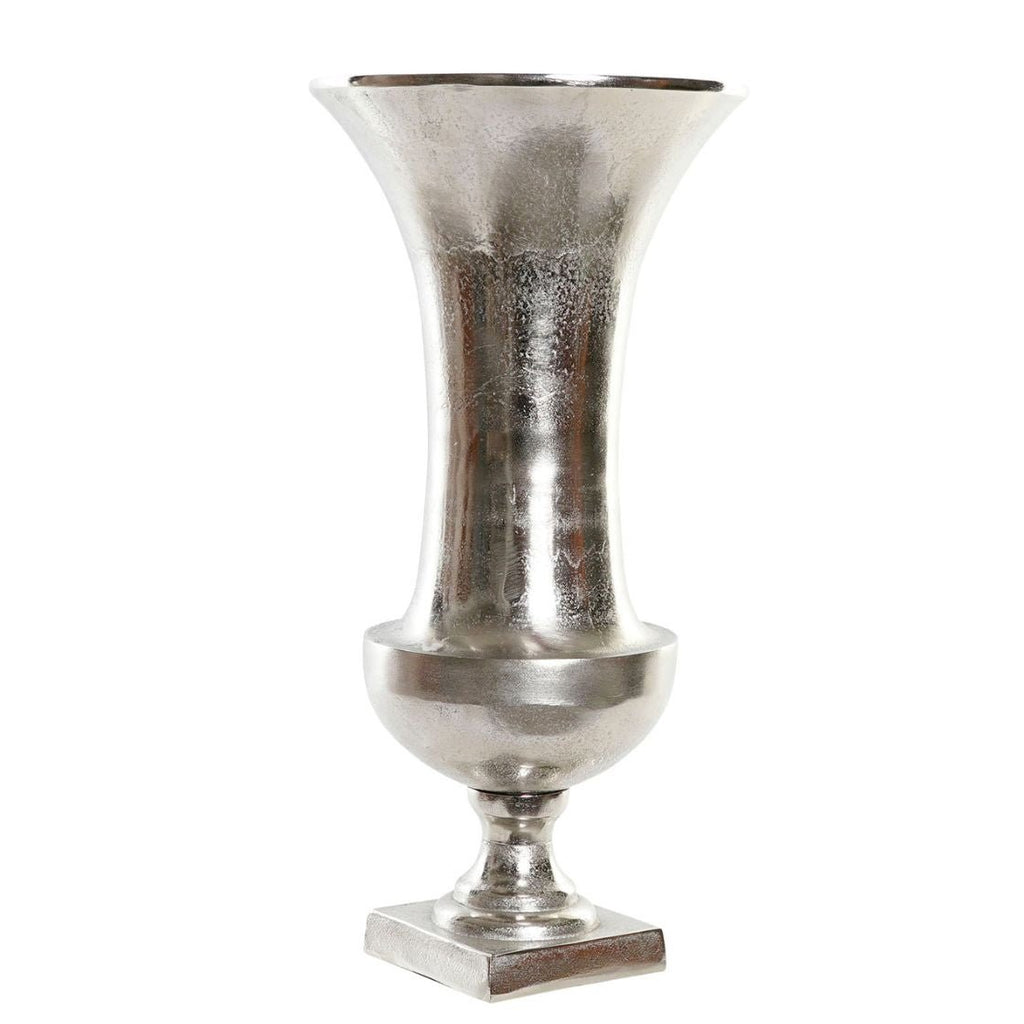 Silver Aluminium Cup Vase - 62cm