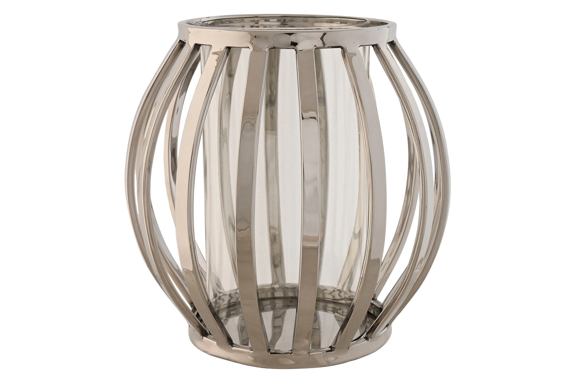 Silver Chrome Small Candle Holder - LUXONAS