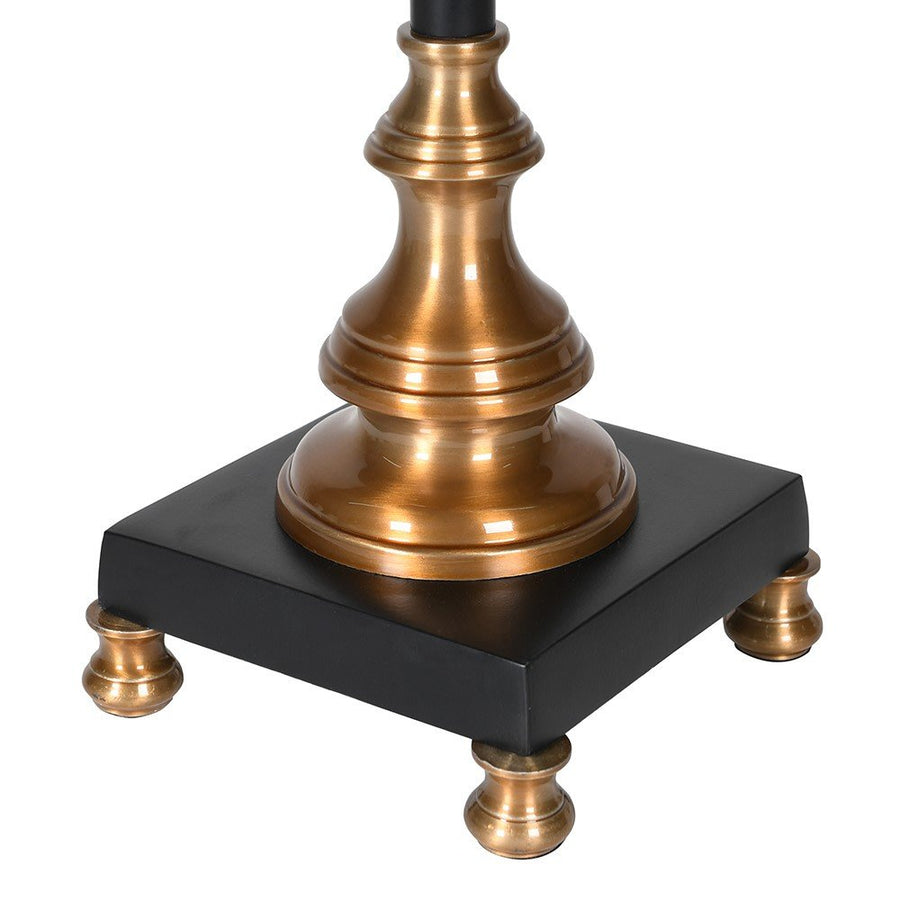 Slim Black Table with Shade