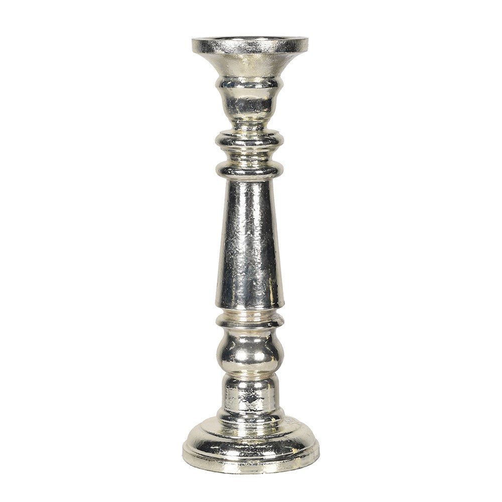Small Antique Silver Candle Stick - LUXONAS